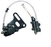 Тормозная система гидравлическая задняя в сборе (ножная) TTR125 (1 поршень)