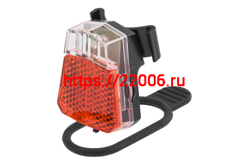 Фонарь Вело задний, JY-6091 прозрачно-красный Фонарь Вело задний, JY-6091 прозрачно-красный