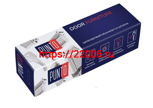 Цилиндровый Punto (Пунто) механизм Z3007Tang70(35+10+25) со штоком CP хром фото 2