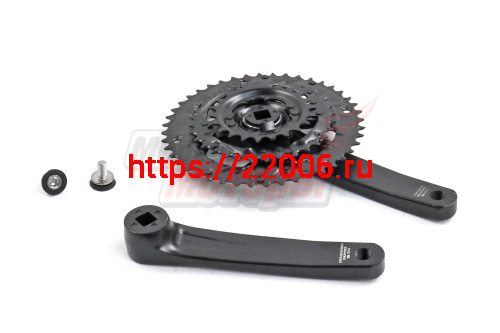 Шатуны 3зв. 44-32-22зуб/шатуны 170мм под квадрат "Shimano ALTUS"  9 скор, FC-MT101 без защиты (AFCMT101С422XLB