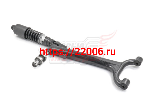 Вилка Урал маятника бокового прицепа в сборе с амортизатором, осью, гайкой, подшипником (реставр.) Вилка Урал маятника бокового прицепа в сборе с амортизатором, осью, гайкой, подшипником (реставр.)