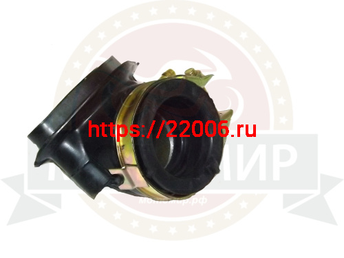 Патрубок карбюратора GY6-125/150/180, 152QMI, 157QMJ (коллектор впускной) резин. фото 2