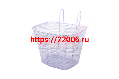 Корзина передняя с крепежом 20" (крепл. на крюках, 27х22х21см)Белая