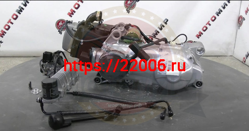 Двигатель снегоход Капитан150 4х т. 150 см3 157QMJ (GY6-150) моноблок с редуктором, масл.охл.(НЕ ДИН фото 3