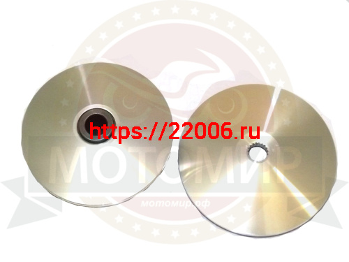 Вариатор передний 4х такт GY6-125/150 в сборе (052QMI0-1001000L0) (НАБОР) фото 3