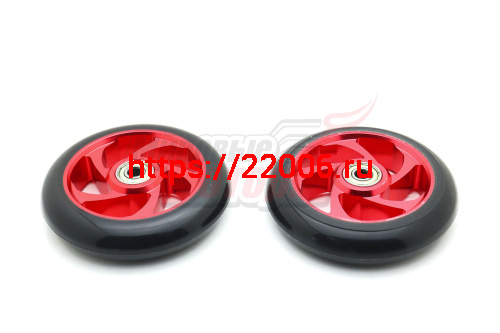 Колеса для самокатов ТРЮКОВЫХ 110мм с подш.  ABEC-5 (алюминий, цвета разные) (пара)