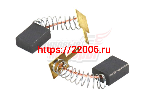 Щетки (№581) Интерскол (6х11х13,5) Поводок пружина,квадрат.пятак Щетки (№581) Интерскол (6х11х13,5) Поводок пружина,квадрат.пятак