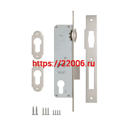 Корпус Kale kilit (Кале килит) узкопрофильного замка с роликовой защёлкой 155 (25 mm) w/b (никель) фото 2 Корпус Kale kilit (Кале килит) узкопрофильного замка с роликовой защёлкой 155 (25 mm) w/b (никель) фото 2