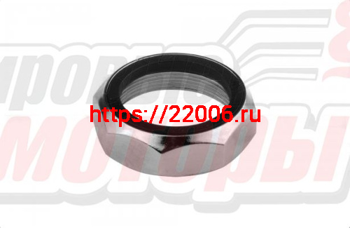 Контргайка для резьбовых рулевых колонок 1-1/8" х 26tpi (хром)