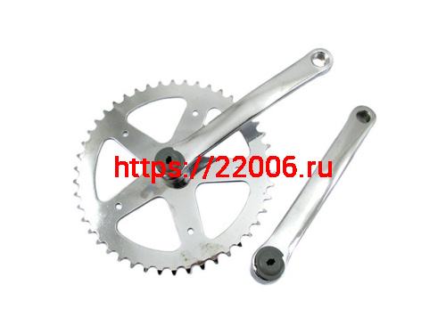 Комплект шатунов под квадрат 46 зубов 165 мм СР хромированный 3012802-46 Комплект шатунов под квадрат 46 зубов 165 мм СР хромированный 3012802-46