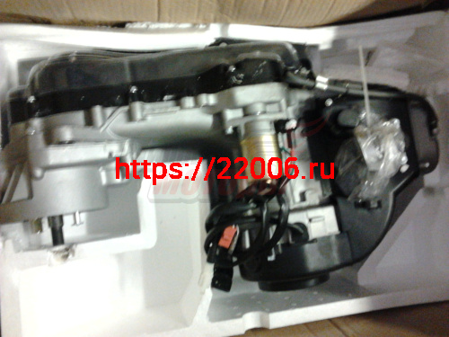 Двигатель 80см3 HX139QMB скутер, короткая ось (FT50QT-4A) короткий вариатор(40см)