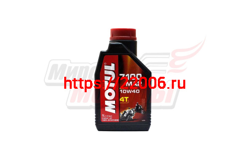 Масло 4T MOTUL 7100 4T 10W-40 (1литр) (4Т мотоциклы, 100% синтетическое)