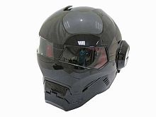 Мотошлем закрытый MASEI 610 черный (XXL)