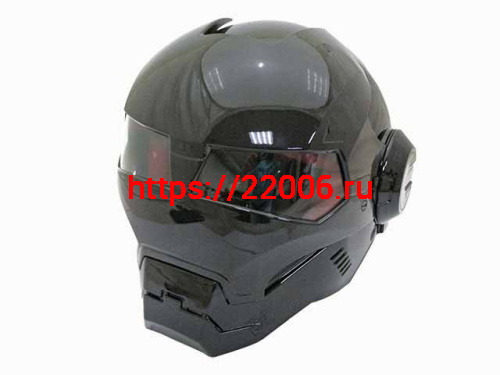 Мотошлем закрытый MASEI 610 черный (XXL) Мотошлем закрытый MASEI 610 черный (XXL)