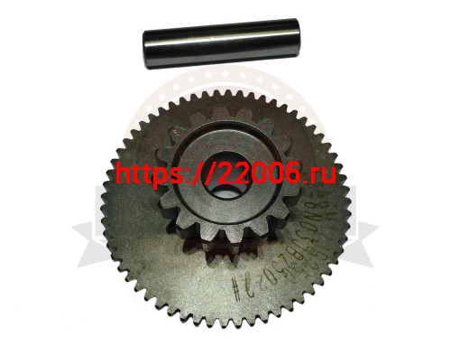 Шестерня эл. стартера двойная СВВ250 большой блок 60Z-16Z (166FMM) E13-4 Шестерня эл. стартера двойная СВВ250 большой блок 60Z-16Z (166FMM) E13-4