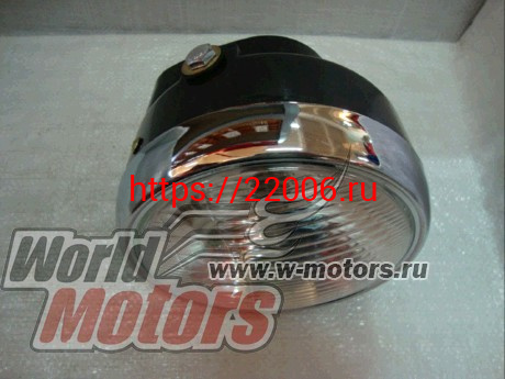 Фара Delta, Zodiak, ALPHA, ОВ-70 круглая в сборе (Черная) Фара Delta, Zodiak, ALPHA, ОВ-70 круглая в сборе (Черная)