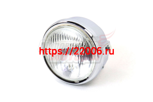 Фара Alpha, Delta, Zodiak, ОВ-70 круглая в сборе (Хром) Фара Alpha, Delta, Zodiak, ОВ-70 круглая в сборе (Хром)