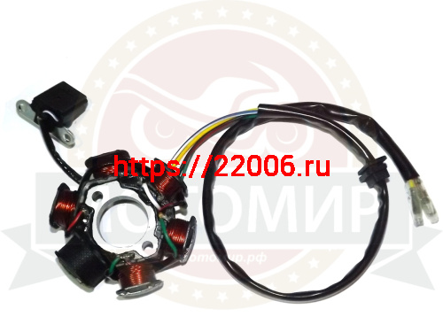 Зажигание Альфа Horse голое (без маховика) (6 катушек, 5 провод, без колодки) Зажигание Альфа Horse голое (без маховика) (6 катушек, 5 провод, без колодки)