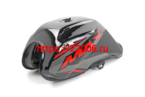 Бензобак Alpha FX Max черный глянцевый фото 2 Бензобак Alpha FX Max черный глянцевый фото 2