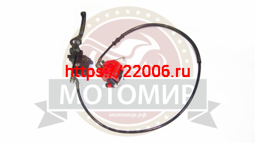 Гидравлика передняя в сборе Fighter125 (тормоз в сборе) посад.60мм,склад.ручка (L-1100mm, 1 поршень) фото 2 Гидравлика передняя в сборе Fighter125 (тормоз в сборе) посад.60мм,склад.ручка (L-1100mm, 1 поршень) фото 2