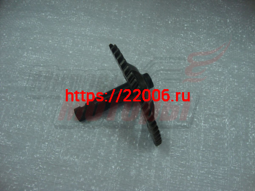 Вал кикстартера с сектором YAMAHA JOG50 (длина вала 75 мм) Вал кикстартера с сектором YAMAHA JOG50 (длина вала 75 мм)