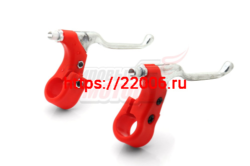 Ручки тормоза (ал. сплав + пластик) разные цвета Ручки тормоза (ал. сплав + пластик) разные цвета
