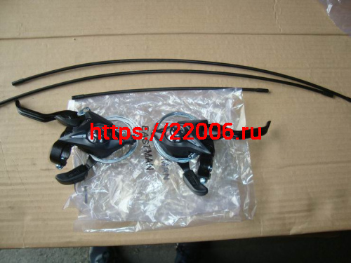 Шифтер с тормозными ручками для велосипеда, лев.3 ск, прав.7 ск. ESS-36 Шифтер с тормозными ручками для велосипеда, лев.3 ск, прав.7 ск. ESS-36