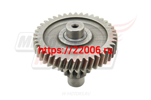 Вал редуктора промежуточный с шестерней 4T 152QMI, 157QMJ 125/150сс фото 2