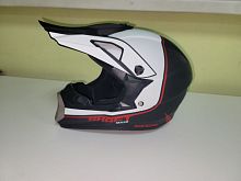 Мотошлем 126 Кросс черно-красный (L)