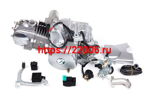 Двигатель 152FMI 125см3 полуавтоматическое сцепление (передачи 4 вперед ) Двигатель 152FMI 125см3 полуавтоматическое сцепление (передачи 4 вперед )