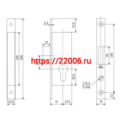 Корпус Guardian (Гардиан) узкопрофильного замка PROFI 25.01.16 /123:222/ фото 2 Корпус Guardian (Гардиан) узкопрофильного замка PROFI 25.01.16 /123:222/ фото 2