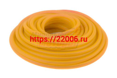 Бензошланг скутер, мопед СИЛИКОН оранжевый d=8(4) mm (1м)