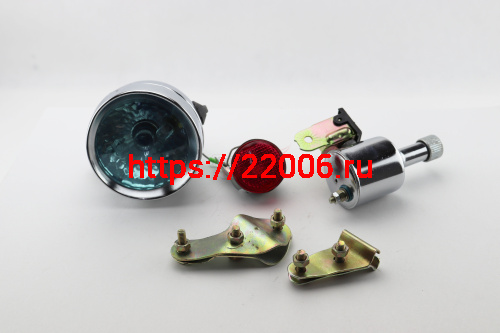 Динамо 12 V (велонабор, фара, динамо металл 6 Вт, задний стоп)