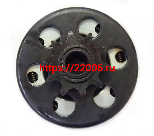 Сцепление автоматическое, на вал 19 мм, цепь 520, звезда 10 зубов (звезда сменная) Сцепление автоматическое, на вал 19 мм, цепь 520, звезда 10 зубов (звезда сменная)