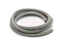 Бензошланг скутер, мопед резиновый, двухслойный серый d=9(5) mm (1м) "ММ"