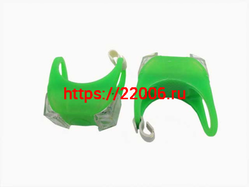 Фонарь 2 диода, 3 режима, силикон зеленый, с батарейками, HL-009, свет диода зеленый (2шт-компл) Фонарь 2 диода, 3 режима, силикон зеленый, с батарейками, HL-009, свет диода зеленый (2шт-компл)