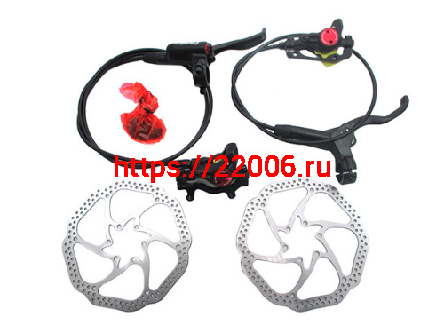 Набор гидравлического дискового тормоза Zoom H-875 (перед.+задн.) два диска 160мм, черный 3120875Е Набор гидравлического дискового тормоза Zoom H-875 (перед.+задн.) два диска 160мм, черный 3120875Е