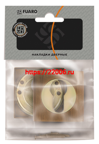 Накладка Fuaro (Фуаро) под цилиндр ET.K.KM52 (ET KM) AB/GP-7 бронза/золото фото 2