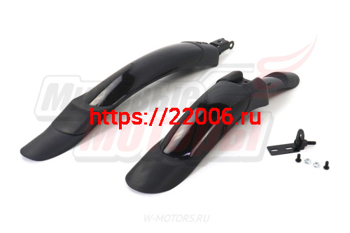 Крылья 26'' (пластик) (красн., син., черн.) (пара) (щитки) фото 3