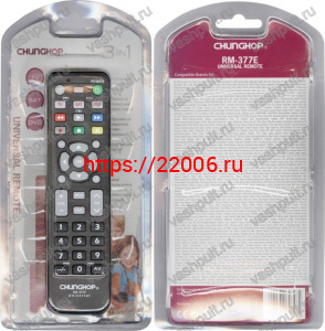 RM-377E Пульт универсальный программируемый TV/SAT/DVD RM-377E Пульт универсальный программируемый TV/SAT/DVD