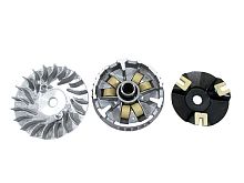 Вариатор Yamaha Cygnus 125cc 4CW в сборе (ролики, наружный шкив, палец) TMMP