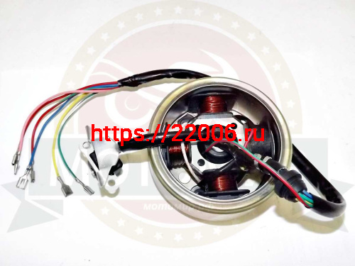Зажигание 157FMI в сборе с маховиком Симплер, Хантер125, CrossFire (CG125) 4 катушки