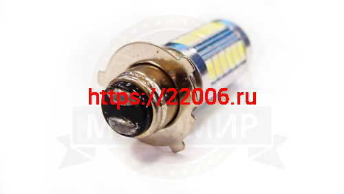 Лампа светодиодная (LED) 12V  (P15D-25-3) 35/35W  33SMD фарная (НАБОР) фото 2