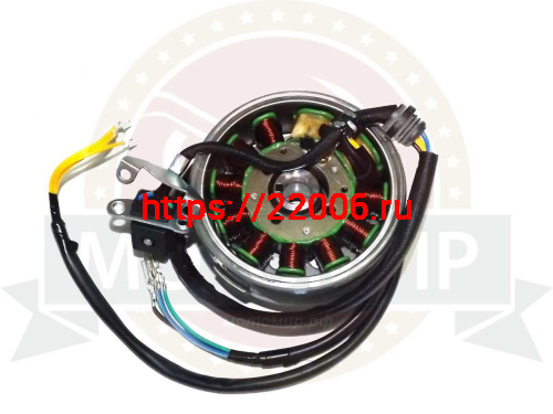 Зажигание 157FMI в сборе с маховиком Трицикл Аякс, Хантер250, CrossFir 11 катушек (НАБОР) Зажигание 157FMI в сборе с маховиком Трицикл Аякс, Хантер250, CrossFir 11 катушек (НАБОР)