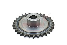 Звезда ведомая 30z мотобуксировщика "Целина" (d=20мм, шаг 12,7, шпонка 6мм)