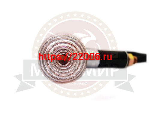 Боковой фонарь (BF-09) "Байкер" хром малый белый (пласт) (компл. 4шт.) (в уп 200)