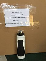 Фляга вело 700мл, белая с черным CIGNA (DC-BT55)