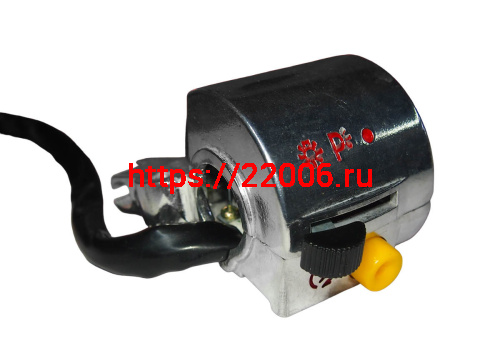 Переключатель Дельта, Zodiak, левый+правый , серебристый с проводом фото 2 Переключатель Дельта, Zodiak, левый+правый , серебристый с проводом фото 2