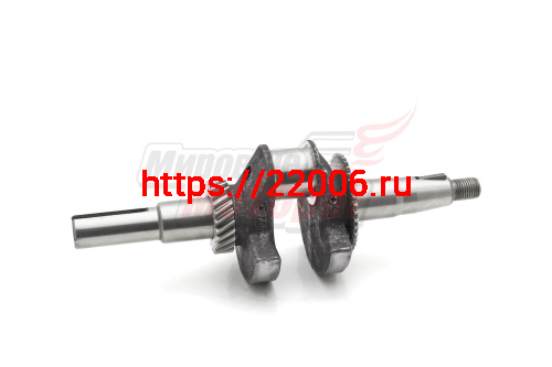 Коленвал 168F (цилиндрический вал d20) МБ-2М в сборе 5-5(радиус кривошипа 22,5 мм) (13100)