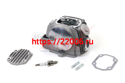 Головка цилиндра Delta, Zodiak, OB-70 в сборе 52,4 мм (125см3) с декомпрессором СЕРЕБРИСТАЯ Головка цилиндра Delta, Zodiak, OB-70 в сборе 52,4 мм (125см3) с декомпрессором СЕРЕБРИСТАЯ